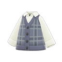 checkered sweater vest