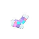 color-blocked socks