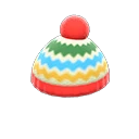 colorful striped knit cap