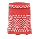 embroidered-pattern skirt