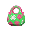 flower-print eco bag