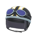 helmet with goggles