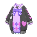 ribbons & hearts knit dress