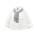 sweater on shirt