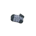 wave-print socks