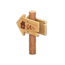 angled signpost
