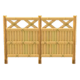bamboo lattice fence