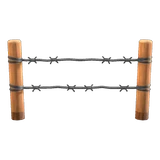 barbed-wire fence