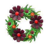 chic cosmos wreath