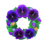 cool pansy wreath