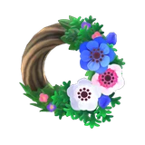 清新銀蓮花花圈