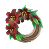 dark lily wreath