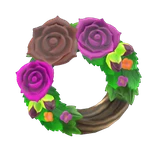 dark rose wreath