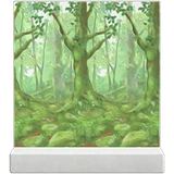 glowing-moss forest wall