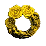 金色玫瑰花圈
