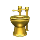 golden toilet