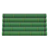 green bamboo mat