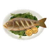 香草烤鲈鱼