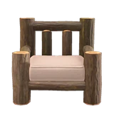 log chair