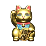 lucky gold cat
