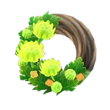 自然風菊花花圈