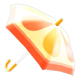 orange umbrella
