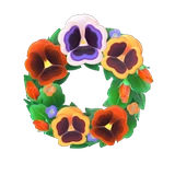 pansy wreath