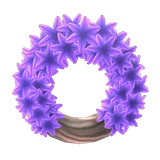 紫色风信子花环