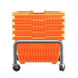 stacked shopping baskets