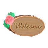 timber doorplate