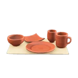 unglazed dish set